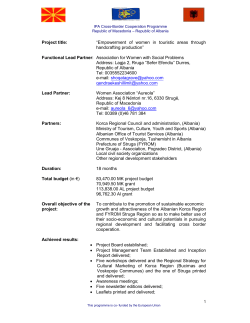 Empowerment of women in touristic areas through handcrafting