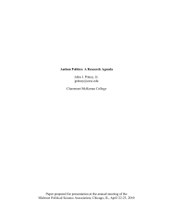 Autism Politics: A Research Agenda