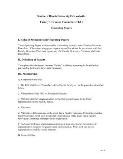 Operating Papers I. Rules of Procedure and Operating