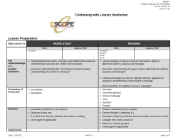 English I Unit 01 Lesson 02 Day 21