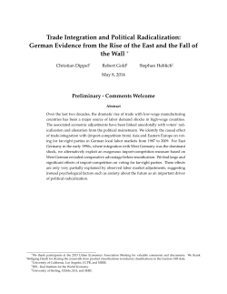 Trade Integration and Political Radicalization: German Evidence