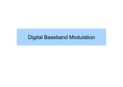 Digital Baseband Modulation