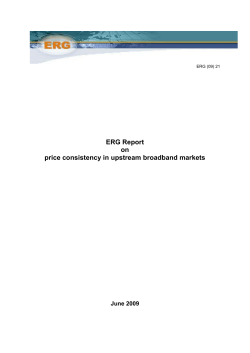 Input to SMP-guideines: Geographic market definition