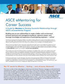 ASCE eMentoring for Career Success