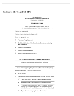 Section 1: DEF 14A (DEF 14A)