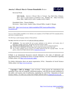 America`s Miracle Man in Vietnam roundtable