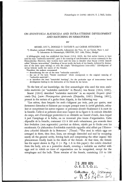 On endotokia matricida and intra-uterine development and hatching