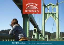 2013-14 Annual Report - Portland Community College
