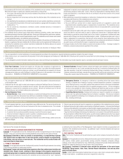 AZ Sample Contract - OneGuard Home Warranties
