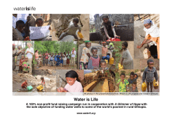 Water is Life - Raising funds for water projects in Ethiopia