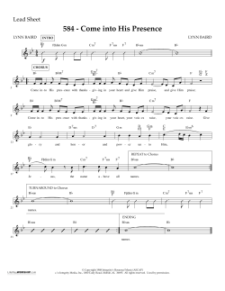 584 - Come into His Presence
