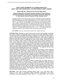 SIDE-TOSIDE ASYMMETRY OF LANDING KINETICS IN HEAVY