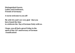 Speech Day of German Unity Miami 2014