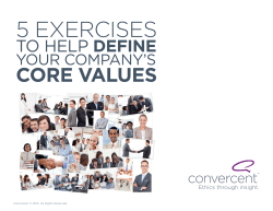 Define your company`s core values