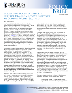 MacArthur Document - US-Korea Institute at SAIS