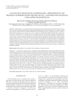 clevosaurus brasiliensis - Sociedade Brasileira de Paleontologia