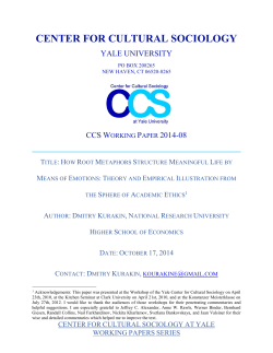 how root metaphors structure meaningful life by means of emotions