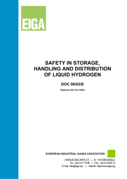 safety in storage, handling and distribution of liquid hydrogen