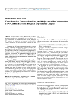 Flow-Sensitive, Context-Sensitive, and Object