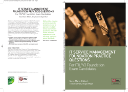 it service management foundation practice questions