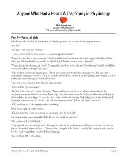 Anyone Who Had a Heart: A Case Study in Physiology