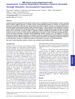 Article Asymmetric Context-Dependent Mutation Patterns Revealed