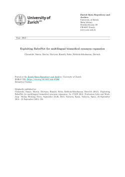 Exploiting BabelNet for multilingual biomedical synonym expansion