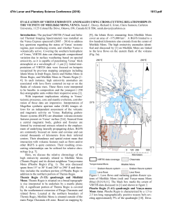 EVALUATION OF VIRTIS EMISSIVITY ANOMALIES USING CROSS