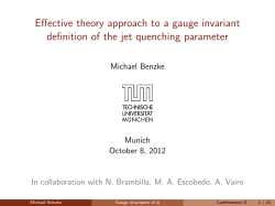 Effective theory approach to a gauge invariant definition of the jet
