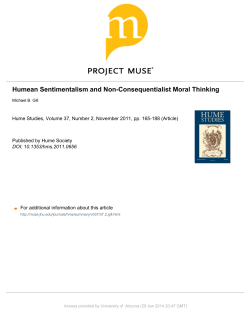 Humean Sentimentalism and Non-Consequentialist