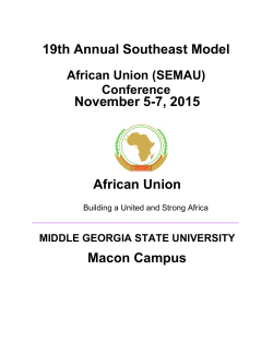 19th Annual Southeast Model November 5