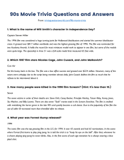 90s Movie Trivia Questions and Answers