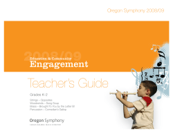 Teacher`s Guide - Oregon Symphony