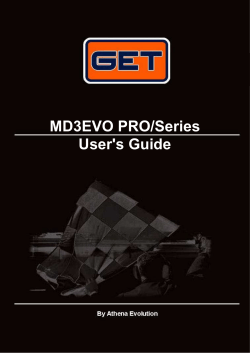MD3EVO PRO/Series User`s Guide