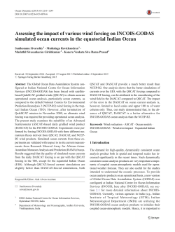 Assessing the impact of various wind forcing on INCOIS
