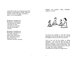 I would like to ask you to sing the song of the practice, in which there