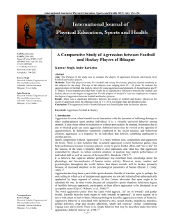 - International Journal of Physical Education, Sports