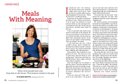 Meals With Meaning