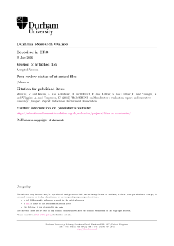 Introduction - Durham Research Online