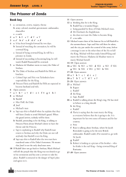 The Prisoner of Zenda - Home