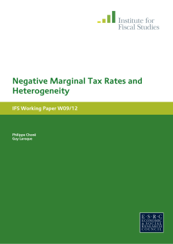 Negative marginal tax rates and