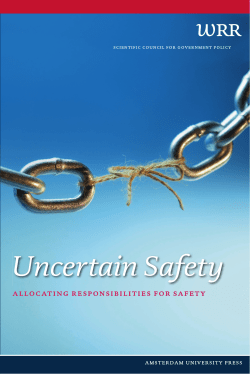 "WRR report no. 82: Uncertain safety" PDF document