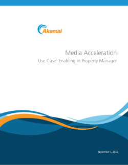 Media Acceleration - Use Case: Enabling in