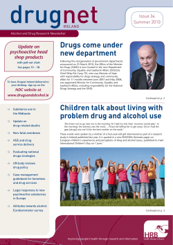 Children talk about living with problem drug and alcohol use Drugs