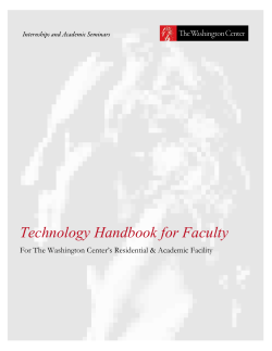 Technology Handbook for Faculty