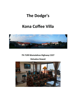 The Dodge`s Kona Coffee Villa