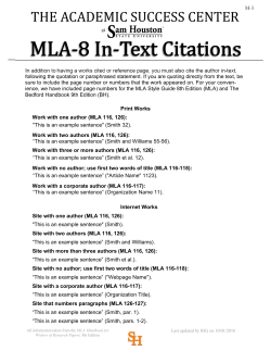MLA-3 - In-Text Citations.pub