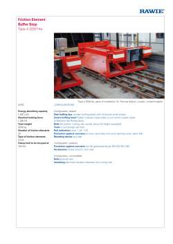 Friction Element Buffer Stop Type 4 ZEB/14a