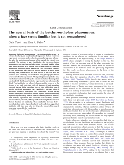The neural basis of the butcher-on-the