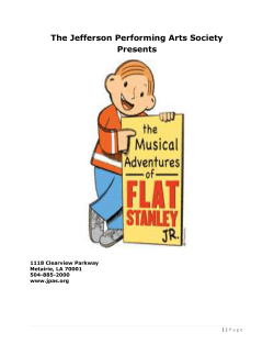 Flat-Stanley-COMPANI.. - Jefferson Performing Arts Society